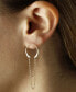ფოტო #2 პროდუქტის Horseshoe Chain Drop Earrings Set in 14k Gold