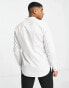 Jack & Jones Premium tuxedo shirt in white