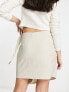 Фото #2 товара NA-KD x Lydia Tomlinson layered mini skirt in beige