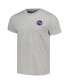 Фото #2 товара Men's and Women's Heather Gray NASA T-shirt