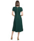 Women's Jewel-Neck Tulip-Sleeve Dress