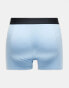 Фото #2 товара Jack & Jones 3 pack contrast waistband trunk in dark grey