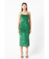 Women's Print Velvet Slip Dress