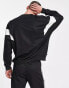 Фото #4 товара adidas Originals Adicolor Classics cut line crew neck sweatshirt in black