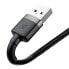 Фото #3 товара Wytrzymały kabel w oplocie do iPhone USB - Lightning QC3.0 2.4A 1m czarno-szary