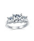 Кольцо Bling Jewelry 3CTW Princess Cut CZ ENG.