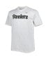 Фото #3 товара Men's White Pittsburgh Steelers Big and Tall Hometown Collection Hot Shot T-shirt