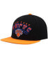 ფოტო #1 პროდუქტის Men's Black and Orange New York Knicks Gradient Wordmark Snapback Hat