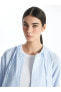 Фото #2 товара LCW Modest Kapüşonlu Çizgili Oversize Kadın Gömlek Tunik