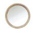 Wall mirror Romimex Natural Wood Paolownia wood 60 x 60 x 9 cm Circular