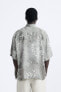 Фото #3 товара Рубашка с абстрактным принтом ZARA