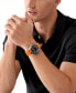 ფოტო #4 პროდუქტის Men's Maritime Three-Hand Orange Silicone Watch 42mm