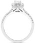 ფოტო #3 პროდუქტის Diamond Emerald-Shaped Halo Engagement Ring (1 ct. t.w.) in 14k White Gold