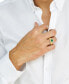 ფოტო #2 პროდუქტის EFFY® Men's Emerald (1-1/2 ct. t.w.) & Diamond (1/2 ct. t.w.) Halo Ring in 14k Gold