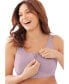 ფოტო #1 პროდუქტის Plus Size Wireless Zip Front Bra