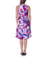 Print Sleeveless Knee Length Tank Swing Dress