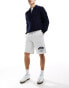 Фото #1 товара Tommy Jeans athletic jersey basketball shorts in grey