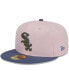 Фото #4 товара Men's Pink, Blue Chicago White Sox Olive Undervisor 59FIFTY Fitted Hat