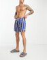 Фото #3 товара PacSun dusty stripe swim shorts in blue