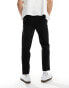 ASOS DESIGN smart tapered fit trousers in black