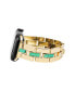 ფოტო #2 პროდუქტის Women's Gold-Tone Bracelet with Genuine Turquoise designed for 38/40/41mm Apple Watch