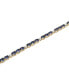 Фото #3 товара Браслет Macy's Sapphire & Diamond Link Bracelet.