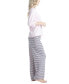 ფოტო #6 პროდუქტის Women's 3/4 Sleeve Top & Boot-Cut Pajama Pants Set