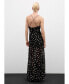 ფოტო #2 პროდუქტის Women's Polka Dots Draped Dress