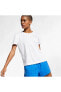 Kadın Beyaz Tişört W Nk Mıler Top Ss Aj8121-100