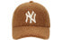 Фото #2 товара Кепка MLB с вышитым логотипом, цвет - коричневый, унисекс, модель 32CPDI011-10A