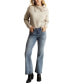 Women's Mix-Stitch Envelope-Collar Sweater