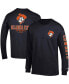 Фото #1 товара Men's Black Oklahoma State Cowboys Team Stack Long Sleeve T-shirt