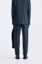 Textured suit trousers