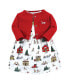 Платье Hudson Baby Cotton & Cardigan North Pole