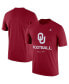 Фото #4 товара Men's Heathered Crimson Oklahoma Sooners Team Football Legend T-shirt