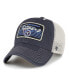 Фото #1 товара Men's Navy, Natural Distressed Tennessee Titans Five Point Trucker Clean Up Adjustable Hat