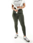 In The Style Plus high waist legging in khaki