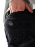 Jack & Jones Eddie loose fit carpenter jean in washed black W28 L30 - фото #5