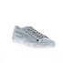 Фото #2 товара Diesel S-Leroji Low Mens Silver Leather Lifestyle Sneakers Shoes 8.5