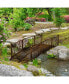 Фото #1 товара Arched Steel Garden Bridge with Handrails for Safety