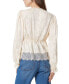 ფოტო #2 პროდუქტის Women's Lace-Hem V-Neck Top