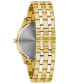 ფოტო #3 პროდუქტის Men's Classic Sutton Gold-Tone Stainless Steel Bracelet Watch 40mm