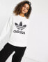 Фото #3 товара adidas Originals adicolor large logo sweatshirt in white