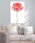Фото #6 товара Pink Rose on White Frameless Free Floating Tempered Glass Panel Graphic Wall Art, 48" x 32" x 0.2"