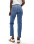 Hollister high rise mom jean in bright blue with abrasion BLAU MIT ABNUTZUNGEN, W29 - фото #3