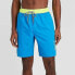 Speedo Men's 9" Marina Swim Shorts - Blue/Yellow S