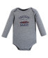 ფოტო #3 პროდუქტის Baby Boys Cotton Long-Sleeve Bodysuits, Cars 5-Pack