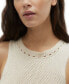 Women's Aino Sleeveless Open-Knit Scalloped-Hem Top