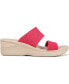 ფოტო #2 პროდუქტის Sienna Bright Washable Slide Wedge Sandals