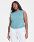 Фото #1 товара On 34th Trendy Plus Size Cinched Muscle Tee, Created for